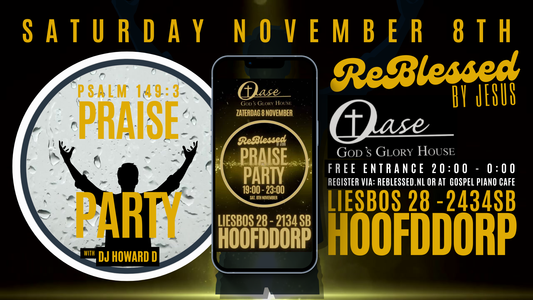 Nieuw! EVANGELISEREN voorafgaand aan de ReBlessed Praise Party bediening! - KOM MEE EVANGELISEREN OP STRAAT!