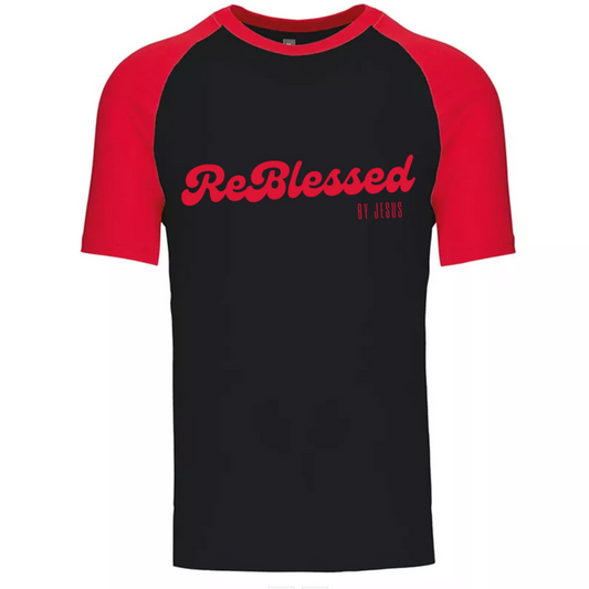 Reblessed T-shirt Black & Red