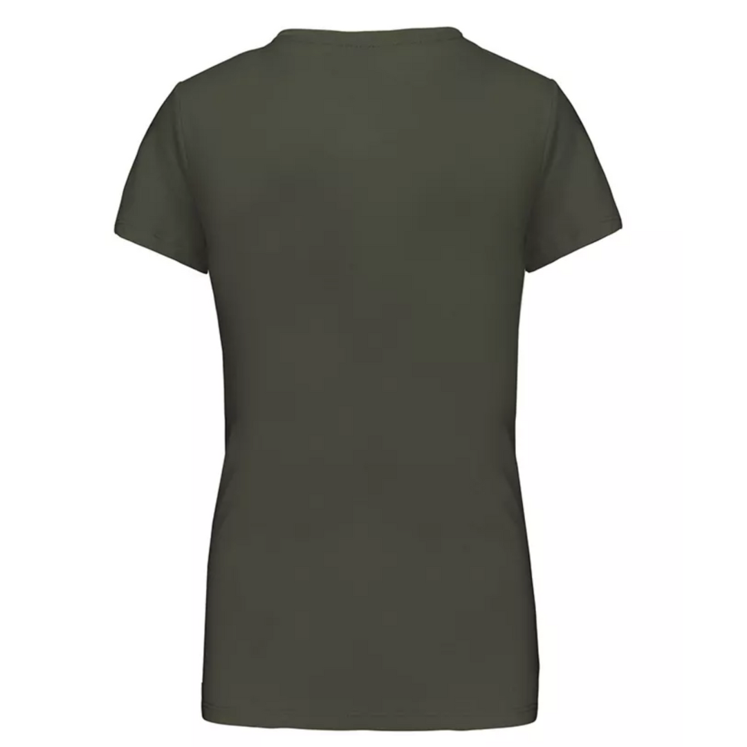 Reblessed T-shirt women Olive green & white